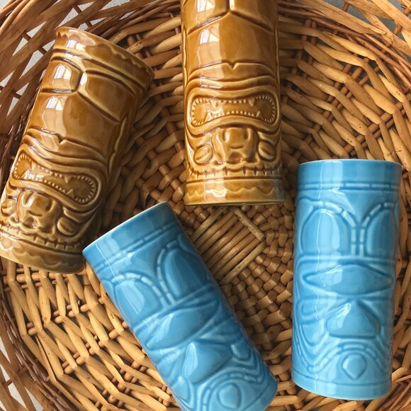 Vintage 2001 Accoutrements Ceramic Tiki Mug/Hawaiian Tiki Bar - Picture 1 of 8